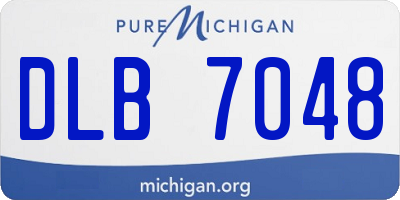 MI license plate DLB7048