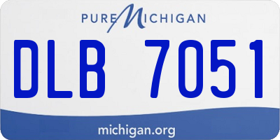 MI license plate DLB7051