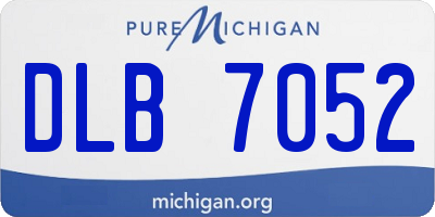 MI license plate DLB7052