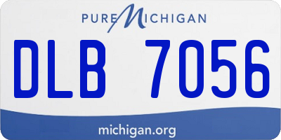 MI license plate DLB7056