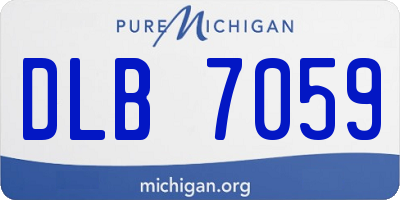 MI license plate DLB7059