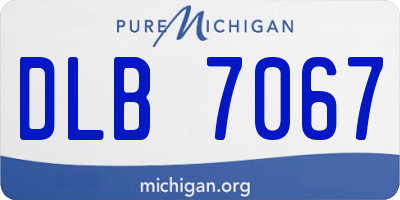 MI license plate DLB7067