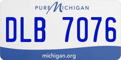 MI license plate DLB7076