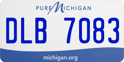 MI license plate DLB7083