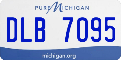 MI license plate DLB7095