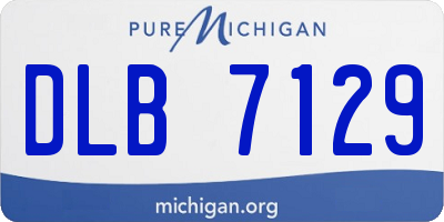 MI license plate DLB7129