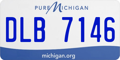 MI license plate DLB7146
