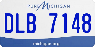 MI license plate DLB7148
