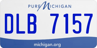 MI license plate DLB7157