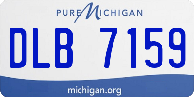 MI license plate DLB7159
