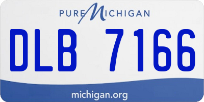 MI license plate DLB7166