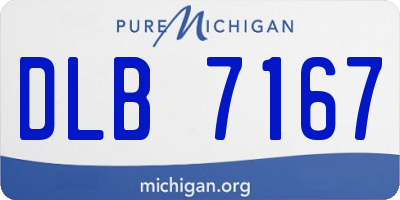 MI license plate DLB7167