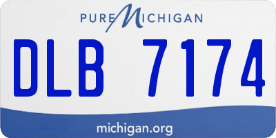 MI license plate DLB7174