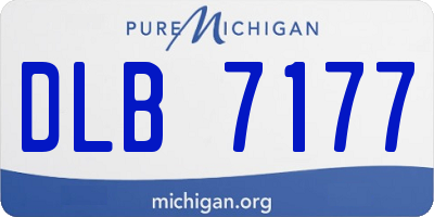 MI license plate DLB7177