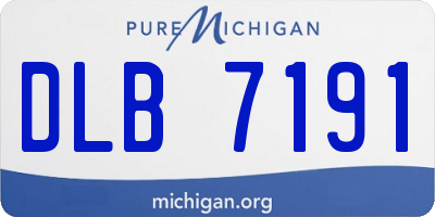 MI license plate DLB7191