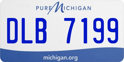 MI license plate DLB7199