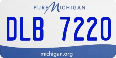 MI license plate DLB7220