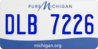 MI license plate DLB7226