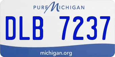 MI license plate DLB7237