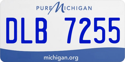 MI license plate DLB7255