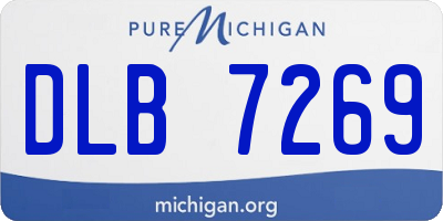 MI license plate DLB7269