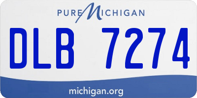 MI license plate DLB7274