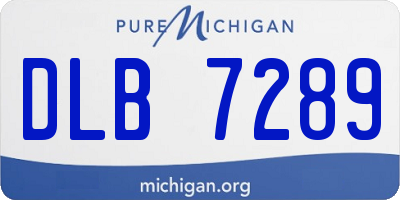 MI license plate DLB7289