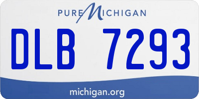 MI license plate DLB7293