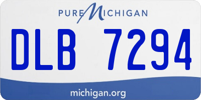 MI license plate DLB7294