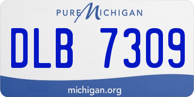 MI license plate DLB7309