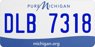 MI license plate DLB7318
