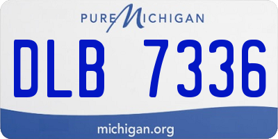 MI license plate DLB7336