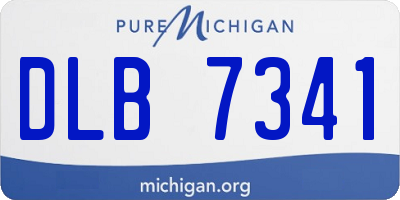 MI license plate DLB7341