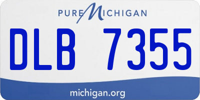 MI license plate DLB7355