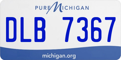 MI license plate DLB7367