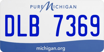 MI license plate DLB7369