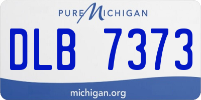 MI license plate DLB7373