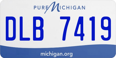 MI license plate DLB7419