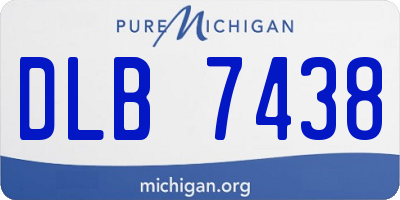 MI license plate DLB7438