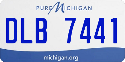 MI license plate DLB7441