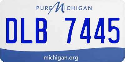 MI license plate DLB7445