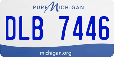 MI license plate DLB7446