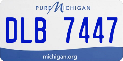 MI license plate DLB7447