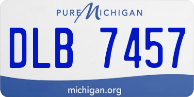 MI license plate DLB7457