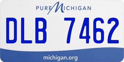 MI license plate DLB7462