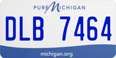 MI license plate DLB7464