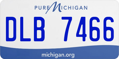 MI license plate DLB7466
