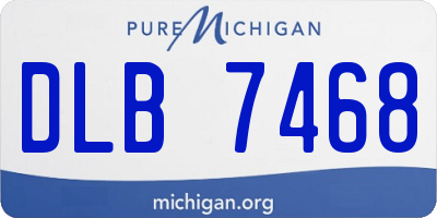 MI license plate DLB7468