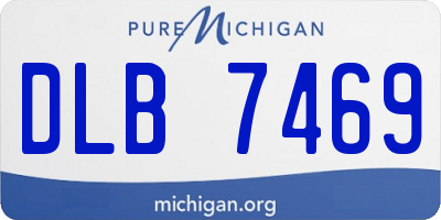 MI license plate DLB7469