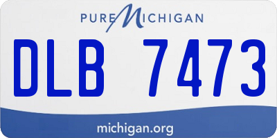 MI license plate DLB7473